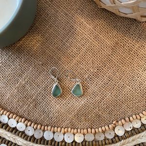 Sterling Silver Sea Glass Earrings